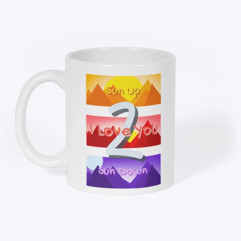 I love you 2 mug (white)